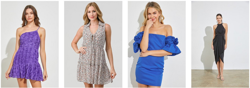 Wholesale dresses of wholesale clothing brand 1.Funky from LA Fashion District