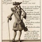 page from the fashion supplement of Le Mercure Galant