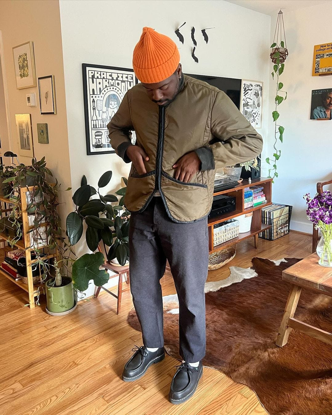 Mens winter fashion layers from thrift stores