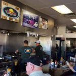 Interior of Fitzy's Old Fashioned Diner, showcasing its classic diner aesthetic and bustling atmosphere