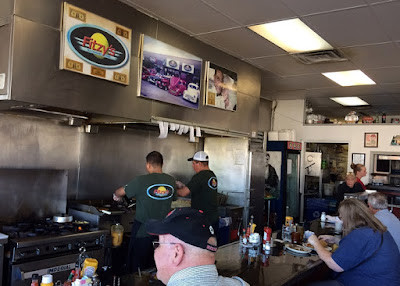Interior of Fitzy's Old Fashioned Diner, showcasing its classic diner aesthetic and bustling atmosphere