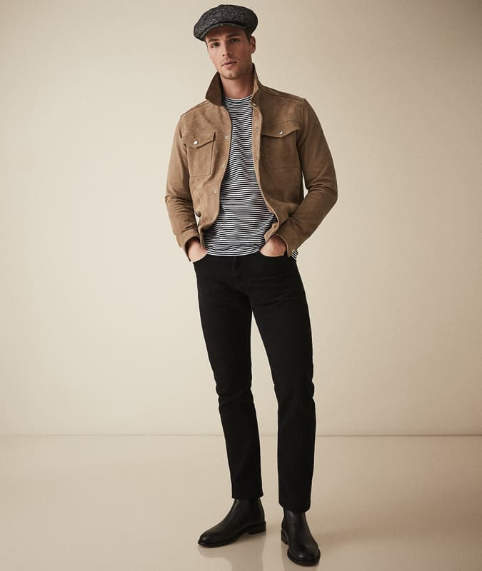 Man in Flat Cap and Bomber Jacket