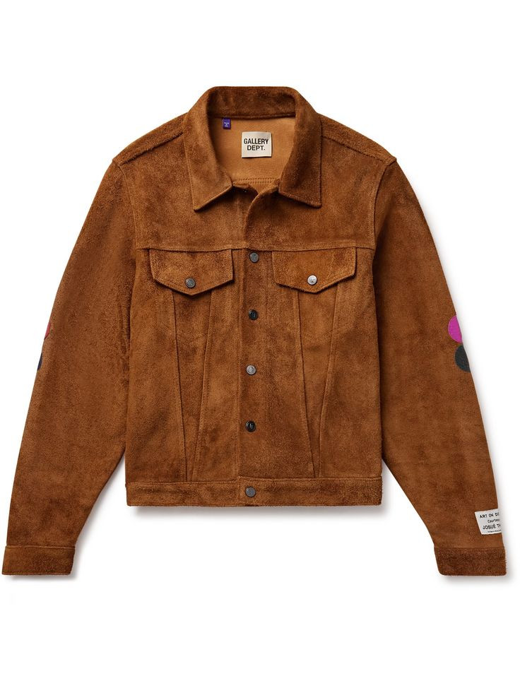 Man wearing GALLERY DEPT_ Trucker fashion jacket