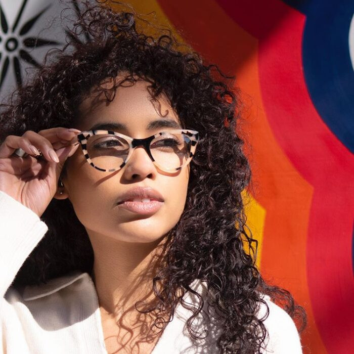 Treble cat eye acetate eyeglasses by vint and york eyewear