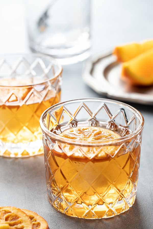 Bourbon Old Fashioned with Orange Peel