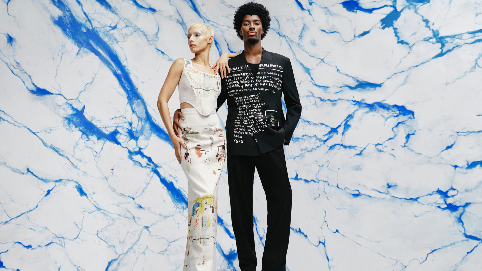 Ev Bravado and Téla D’Amore, known for avant-garde men's fashion