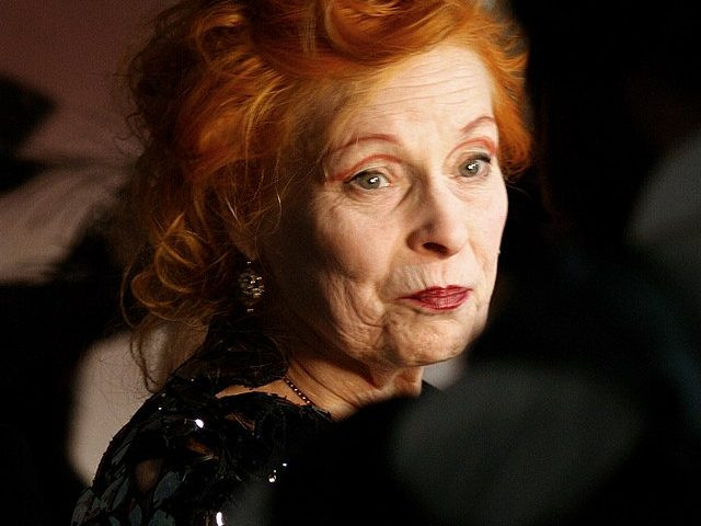 Vivienne Westwood, a living legend known for her eccentric and influential designs