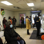 Customers Waiting at Old Fashioned Donuts