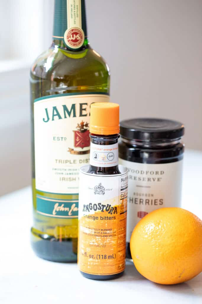 Ingredients for Irish Old Fashioned