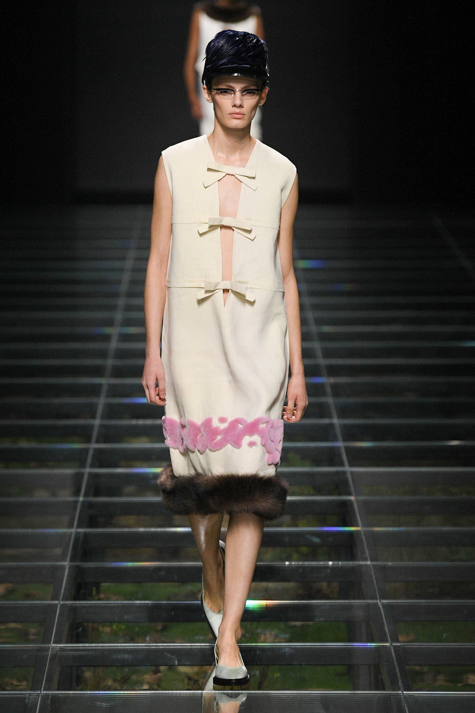 Models in Prada Fall 2024 collection showcasing love through fashion