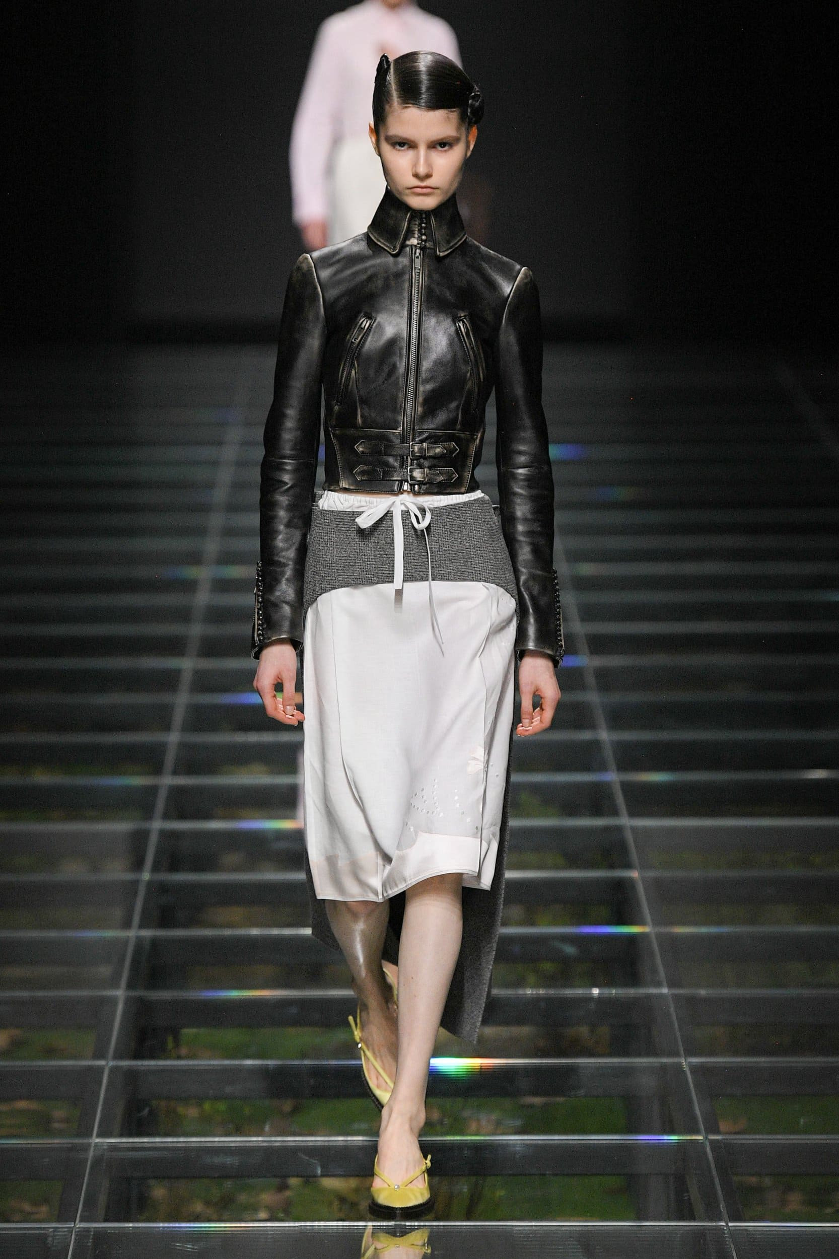 Model in Prada Fall 2024 collection showcasing the importance of tailoring