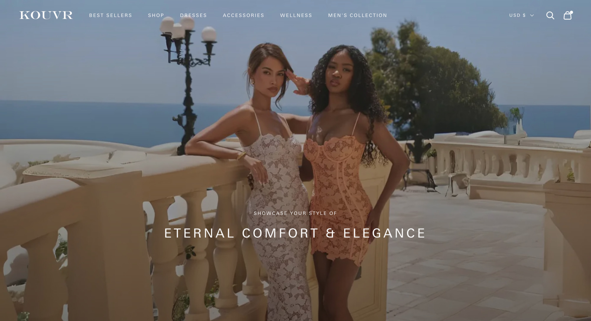 Kouvr Fashion homepage uses identical image as House of CB