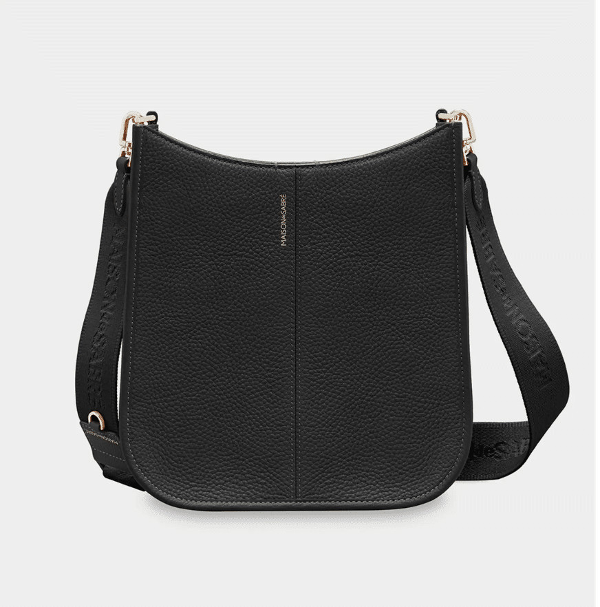Man with a leather messenger bag