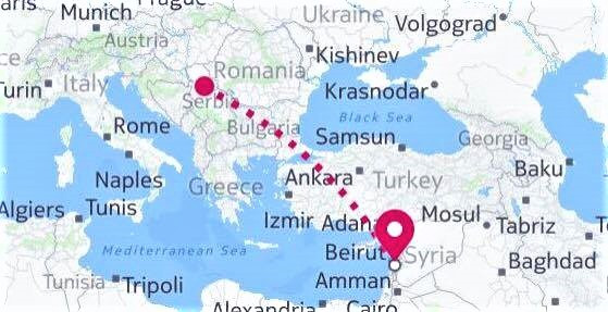 Fashion Map from Belgrade to Beirut