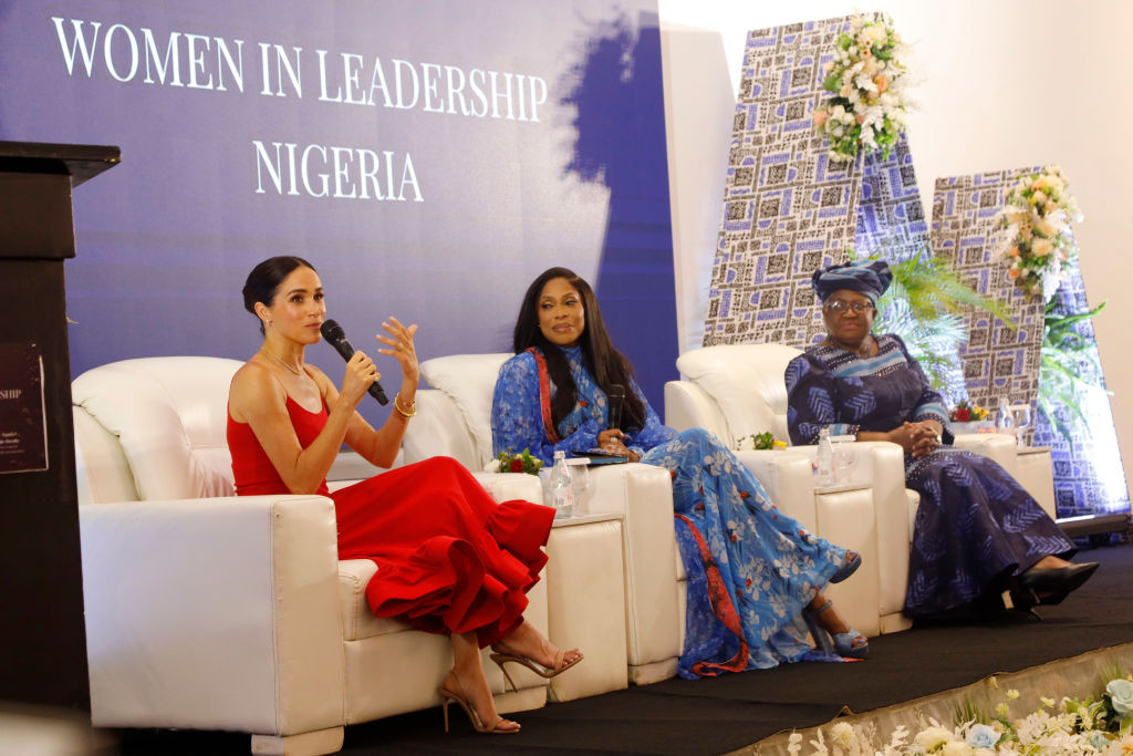 Meghan Markle Speaking at Women in Leadership Event