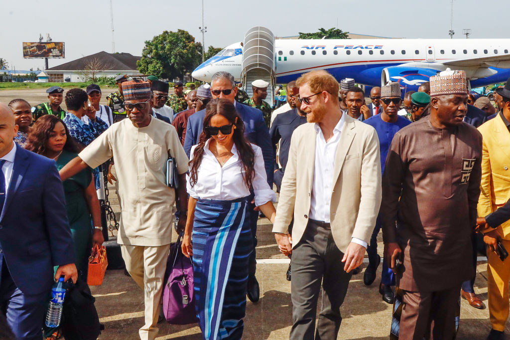Meghan Markle Arriving in Nigeria