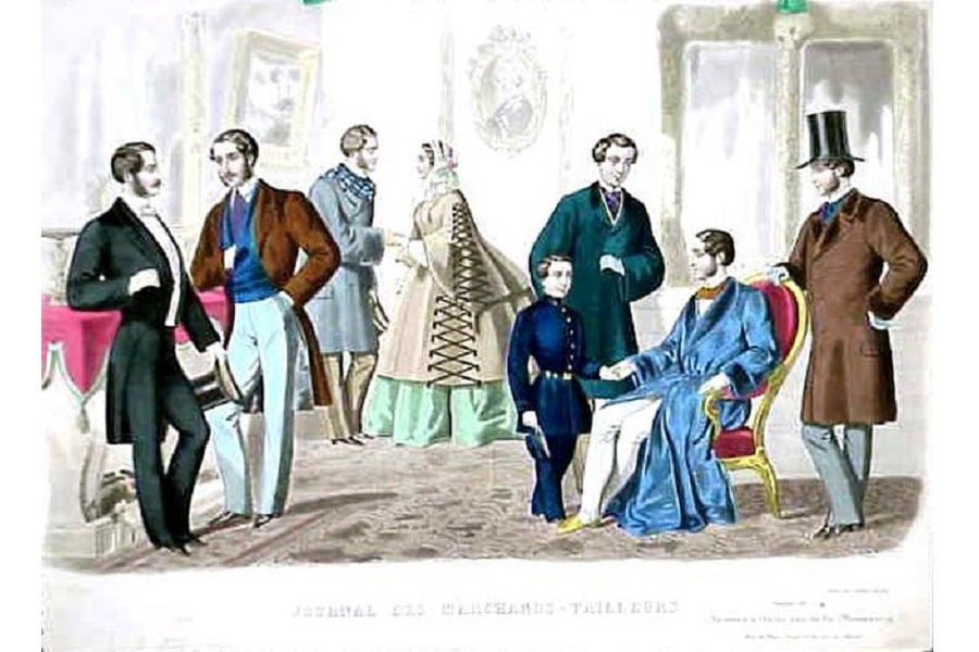 Men's fashions of 1857