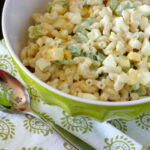 Classic Macaroni Salad with Hard-Boiled Eggs and Celery