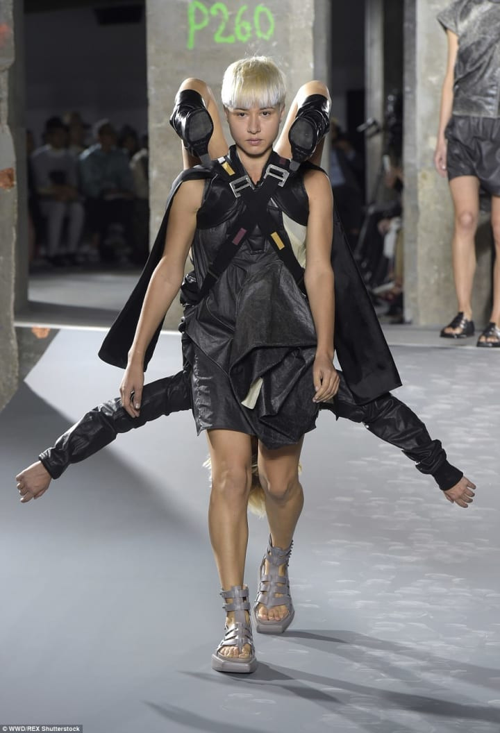 Rick Owens avant-garde design with geometric structures