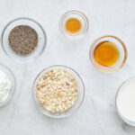 Ingredients needed for making overnight oats