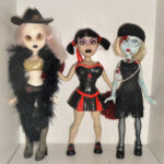 Living Dead Dolls Fashion Victims Lulu, Kitty and Holly Wood