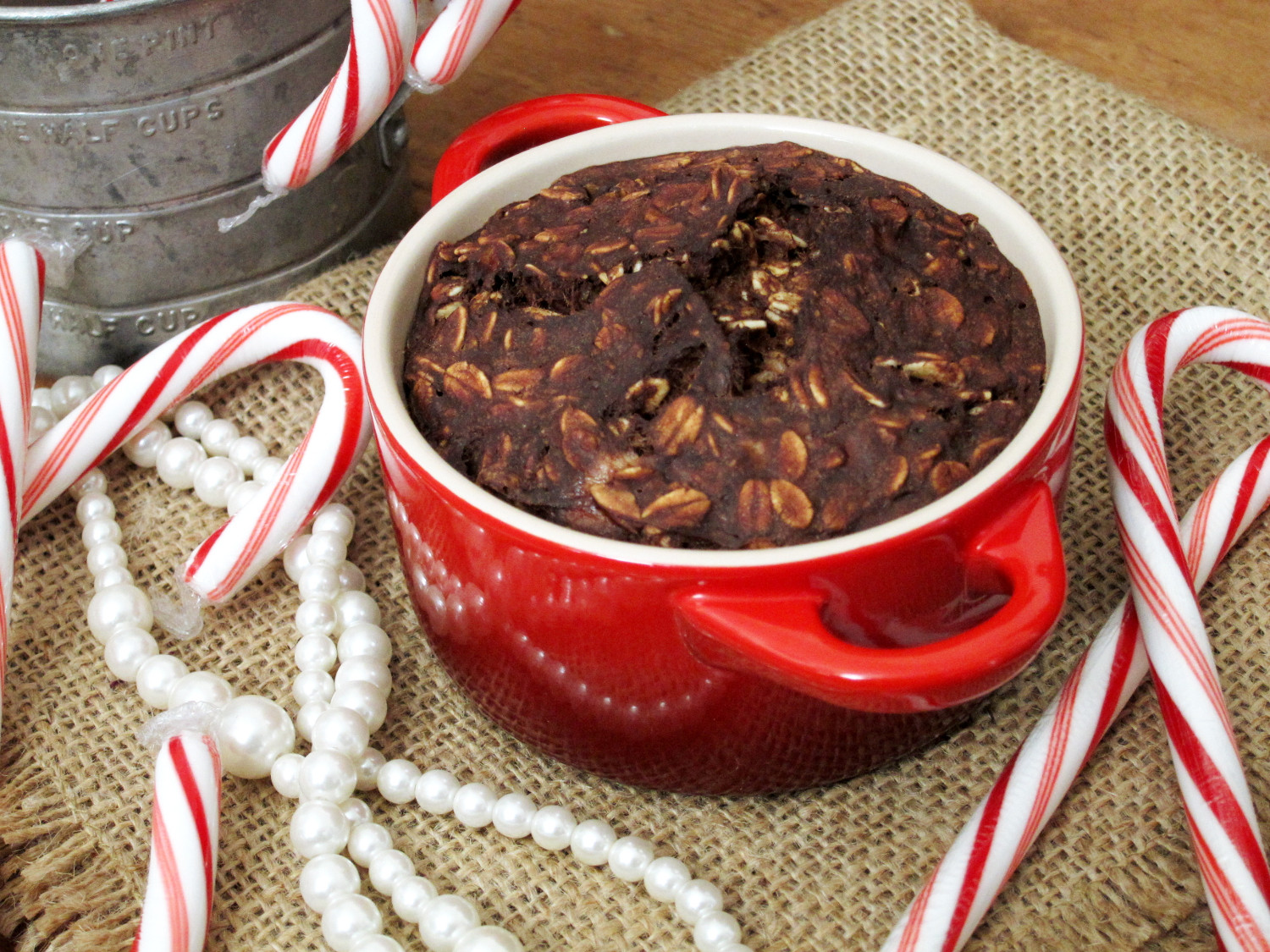 Peppermint Brownie Baked Oatmeal by The Oatmeal Artist