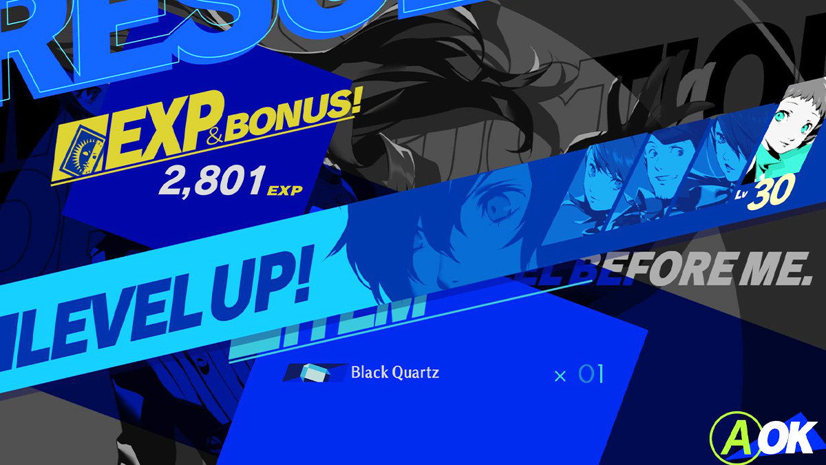 Screenshot of Black Quartz combat in Persona 3 Reload