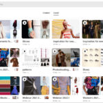 Man browsing fashion inspiration on Pinterest