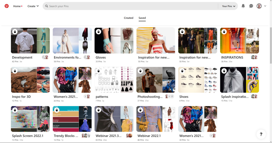 Man browsing fashion inspiration on Pinterest