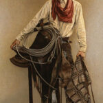 Great Basin Buckaroo, ca. 2004, showcasing classic Wild West attire