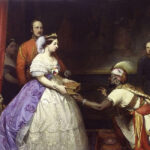 Queen Victoria presenting a Bible in the Audience Chamber at Windsor by Thomas Jones Barker