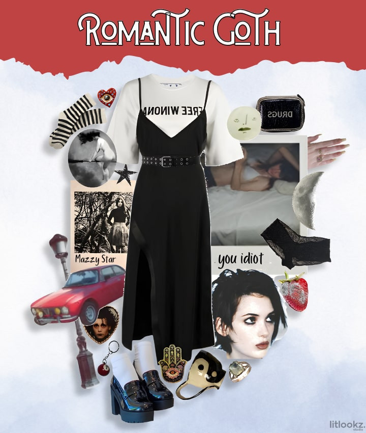 romantic goth outfits and trendy items