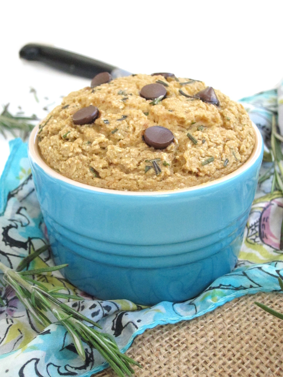 Rosemary Chocolate Chip Baked Oatmeal #oatmealartist #vegan