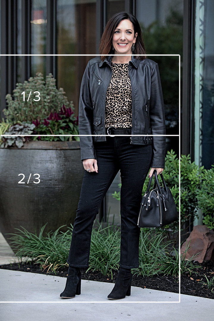 Man using layering to create better proportions in fashion by incorporating a blazer and jacket