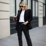 Sezane Ralph Jacket Fall Monochrome Outfit