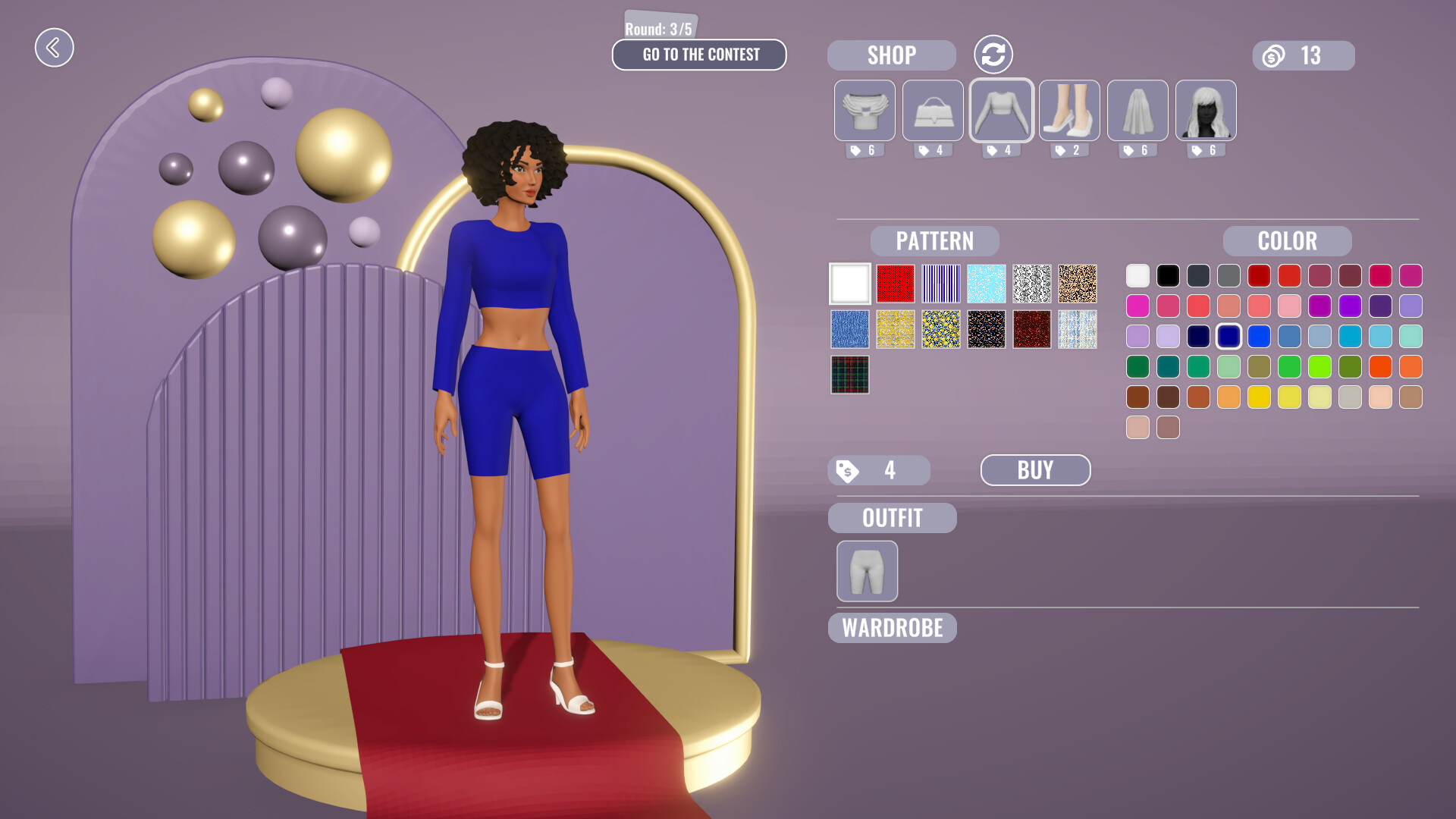A screenshot from The Great Couturier featuring a model in athleisure