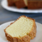 Delicious slice of pound cake