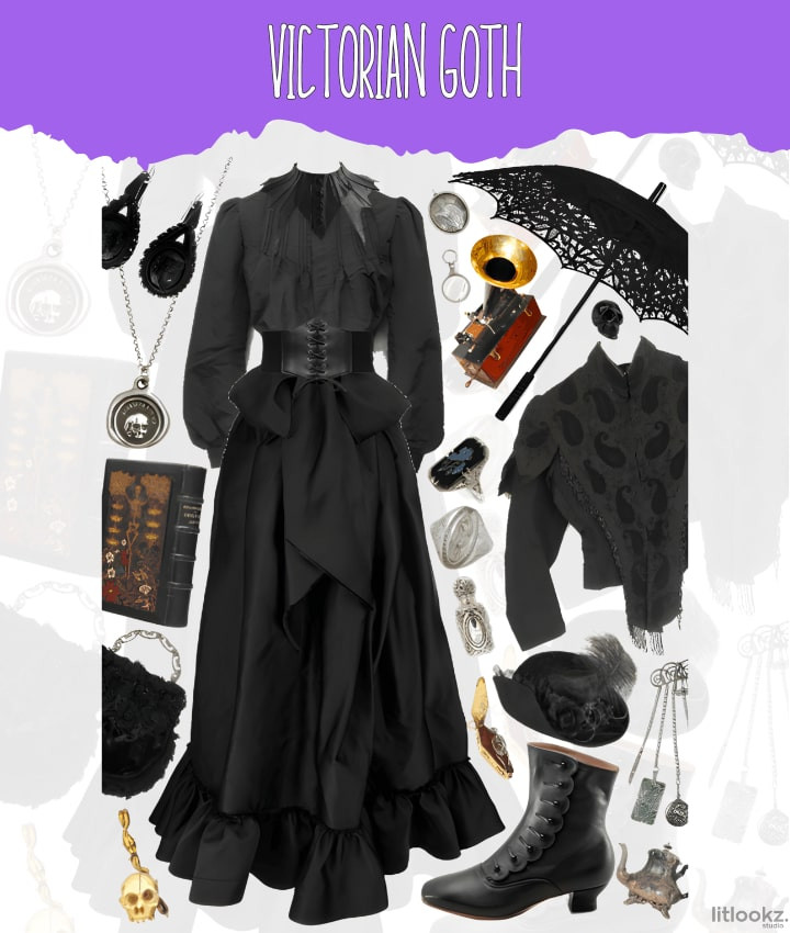 victorian goth outfits and key items