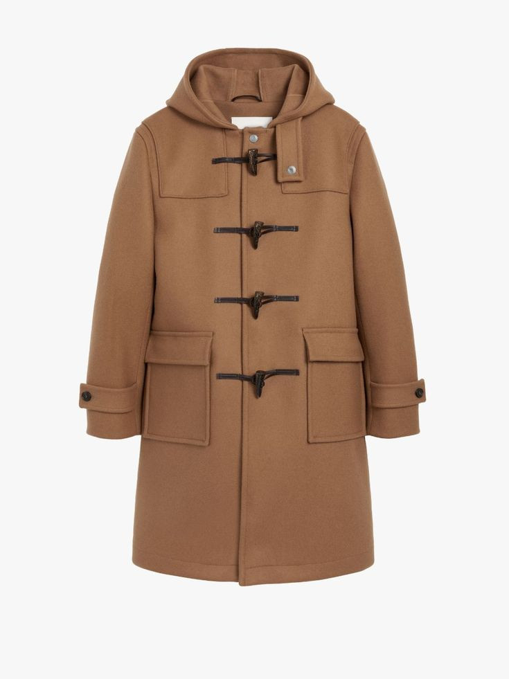 Camel Wool Duffle fashion jacket