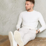 White Pants Outfit Shades of White