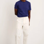 White Pants and a Contrast Tee