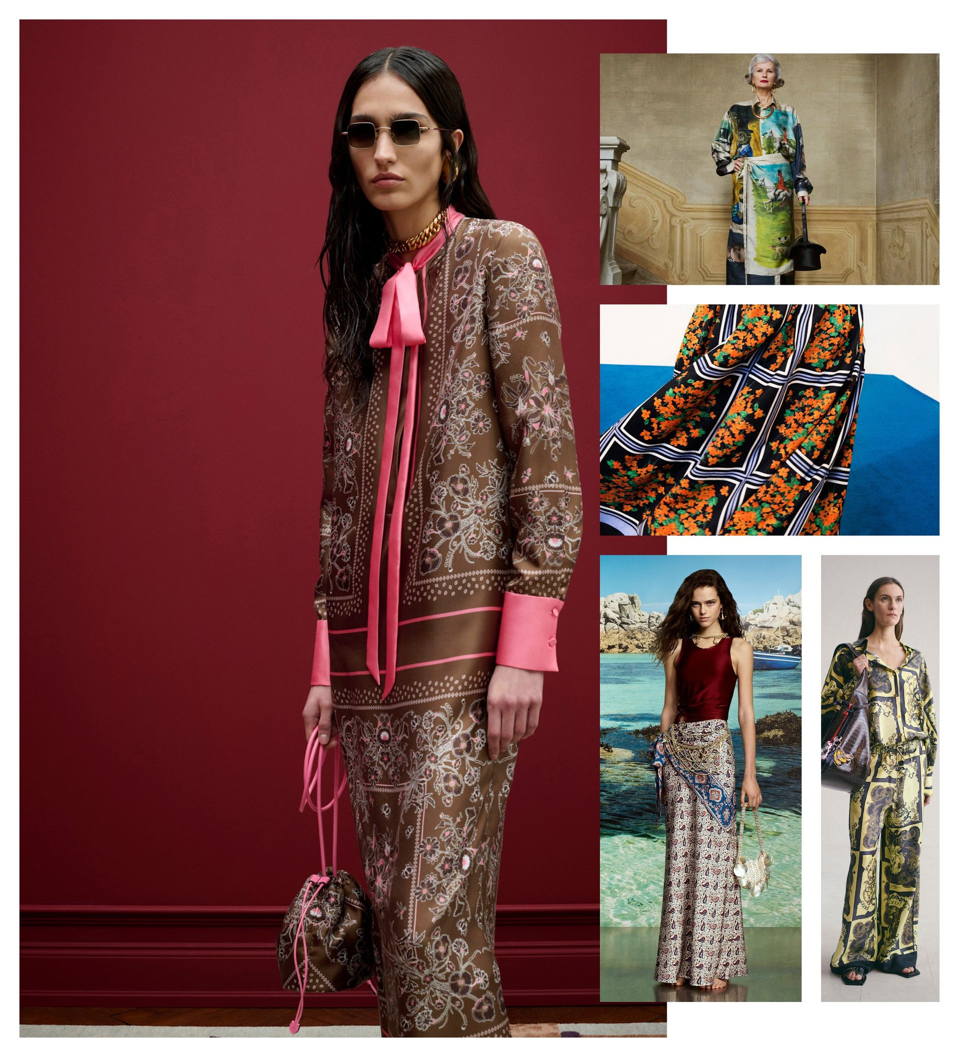 the dolce vita summer 2025 trend at Gucci, Carolina Herrera, Moschino, Rabanne, Ganni